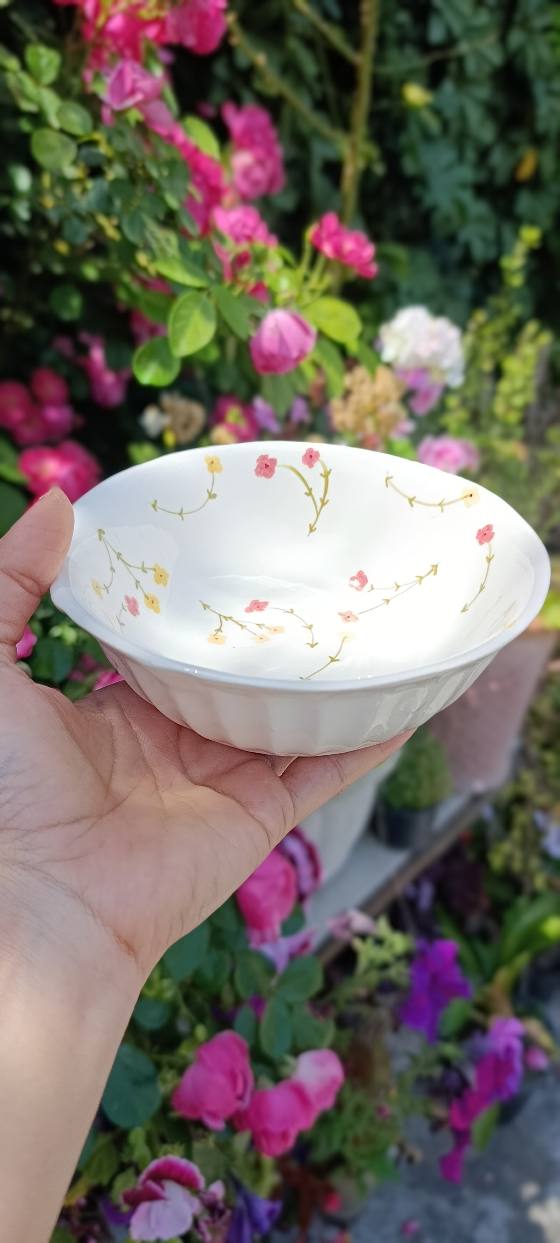 کاسه سرامیک طرح شکوفه های بهاری